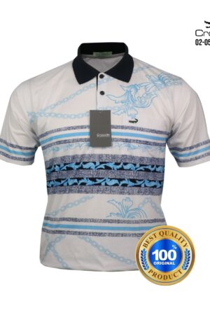 Kaos Kerah Pria Crocodile Hijau Original Katun Halus 0792