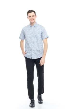 Kemeja Kasual Pria Semboss Slim Fit High Quality Cotton 1014