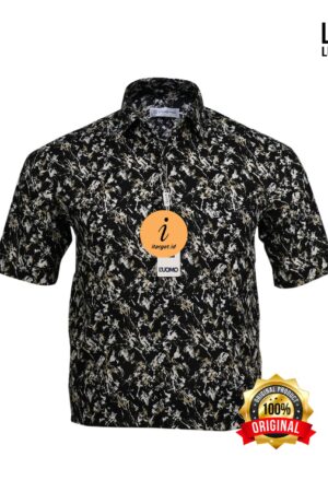 Kemeja Pria Kantor Kasual Regular Fit LUOMO 1316 Lengan Pendek