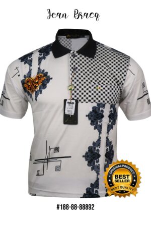 Kaos Kerah Pria Jean Bracq Bahan Katun Halus Berkantong 88892