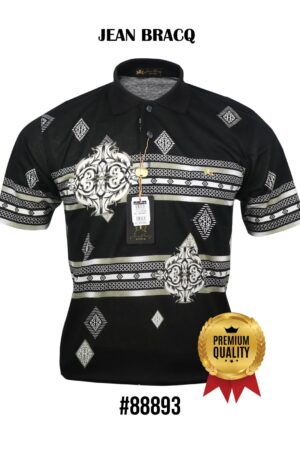 Kaos Kerah Pria Jean Bracq Bahan Katun Halus Berkantong 88893