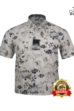 Kemeja Pria Crocodile Katun Halus Premium Regular Fit 1956