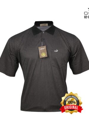 Kaos Kerah Pria Crocodile Diamond / Platinum Katun HALUS 1785