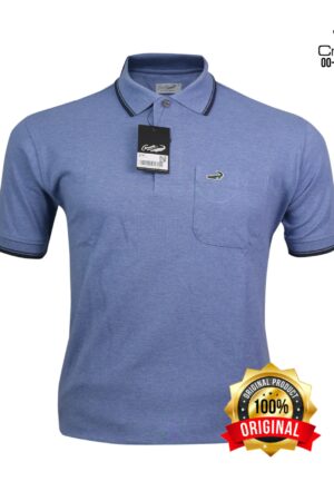 NEW COLORS Crocodile Polo Shirt Pria Polos Katun Bersaku 0170