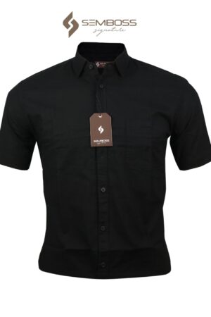 Kemeja Kasual Pria Semboss Slim Fit High Quality Cotton 1048