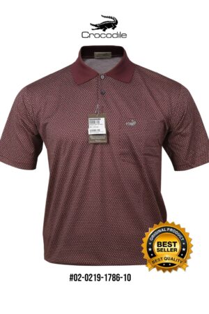 Kaos Kerah Pria Crocodile Diamond / Platinum Katun HALUS 1786