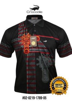 Kaos Kerah Pria Crocodile Diamond / Platinum Katun HALUS 1789