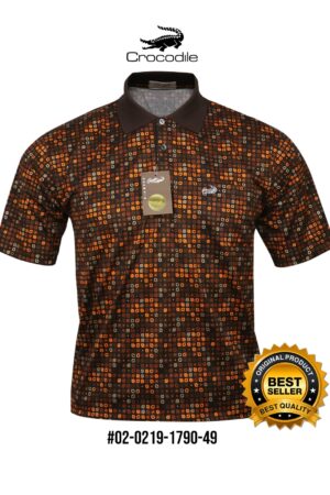 Kaos Kerah Pria Crocodile Diamond / Platinum Katun HALUS 1790