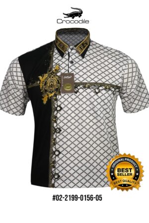 Kaos Kerah Kemeja Pria Crocodile Diamond / Platinum Katun HALUS 0156