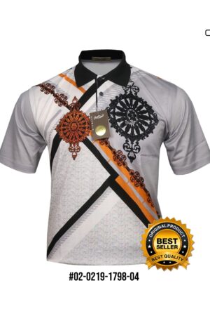 Kaos Kerah Pria Crocodile Diamond / Platinum Katun HALUS 1798