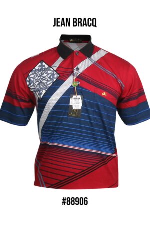 Kaos Kerah Pria Jean Bracq Bahan Katun Halus Berkantong 88906