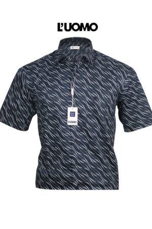 Kemeja Pria Lengan Pendek PREMIUM Katun Halus LUOMO 1364