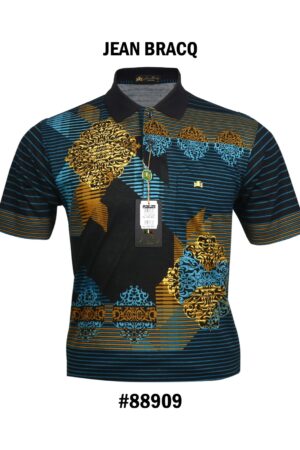 Kaos Kerah Pria Jean Bracq Bahan Katun Halus Berkantong 88909