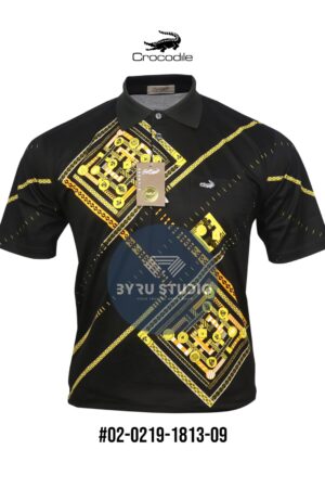 Kaos Kerah Pria Crocodile Diamond / Platinum Katun HALUS 1813