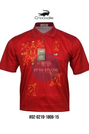 Kaos Kerah Pria Crocodile Diamond / Platinum Katun HALUS 1806