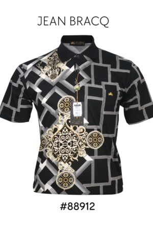 Kaos Kerah Pria Jean Bracq Bahan Katun Halus Berkantong 88912