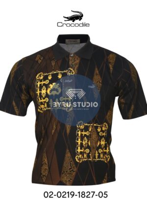 Kaos Kerah Pria Crocodile Diamond / Platinum Katun HALUS 1827