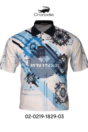 Kaos Kerah Pria Crocodile Diamond / Platinum Katun HALUS 1828