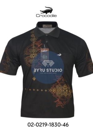 Kaos Kerah Pria Crocodile Diamond / Platinum Katun HALUS 1830