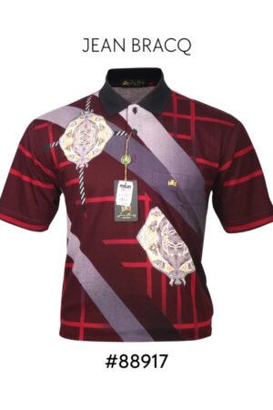 Kaos Kerah Pria Jean Bracq Bahan Katun Halus Berkantong 88917