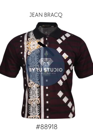 Kaos Kerah Pria Jean Bracq Bahan Katun Halus Berkantong 88918