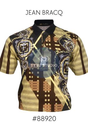 Kaos Kerah Pria Jean Bracq Bahan Katun Halus Berkantong 88920