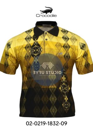 Kaos Kerah Pria Crocodile Diamond / Platinum Katun HALUS 1832