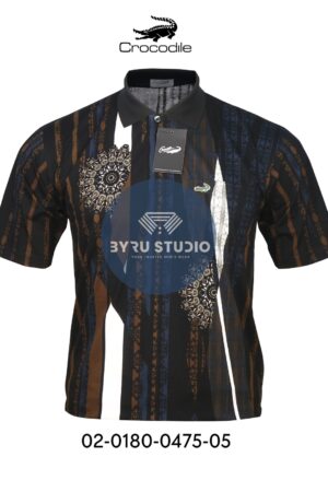 Kaos Kerah Pria Crocodile Hijau Bahan Katun Halus 0475 ORI