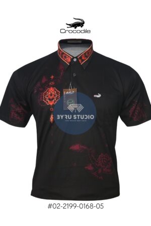 Kaos Kerah Kemeja Pria Crocodile Diamond / Platinum Katun HALUS 0168