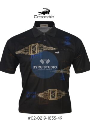 Kaos Kerah Pria Crocodile Diamond / Platinum Katun HALUS 1835