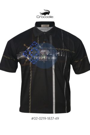 Kaos Kerah Pria Crocodile Diamond / Platinum Katun HALUS 1837