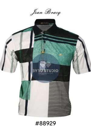 Kaos Kerah Pria Jean Bracq Bahan Katun Halus Berkantong 88929