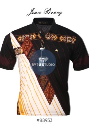 Kaos Kerah Pria Jean Bracq Bahan Katun Halus Berkantong 88933