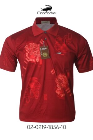 Kaos Kerah Pria Crocodile Diamond / Platinum Katun HALUS 1856