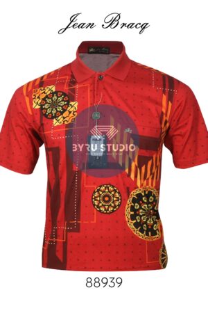 Kaos Kerah Pria Jean Bracq Bahan Katun Halus Berkantong 88939