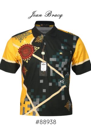 Kaos Kerah Pria Jean Bracq Bahan Katun Halus Berkantong 88938