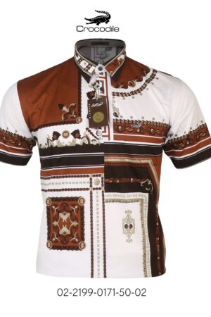 Kaos Kerah Kemeja Pria Crocodile Diamond / Platinum Katun HALUS 0171