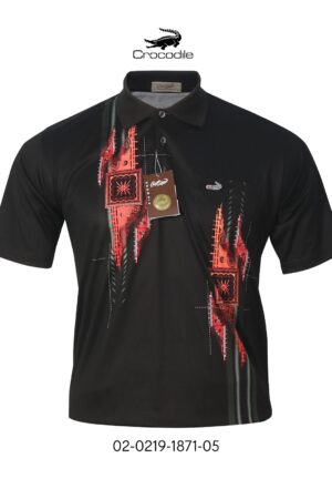 Kaos Kerah Pria Crocodile Diamond / Platinum Katun HALUS 1871