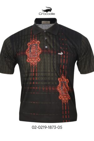 Kaos Kerah Pria Crocodile Diamond / Platinum Katun HALUS 1873