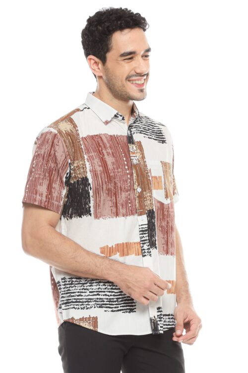 Kemeja Kasual Pria Semboss Slim Fit High Quality Cotton 2230 2229