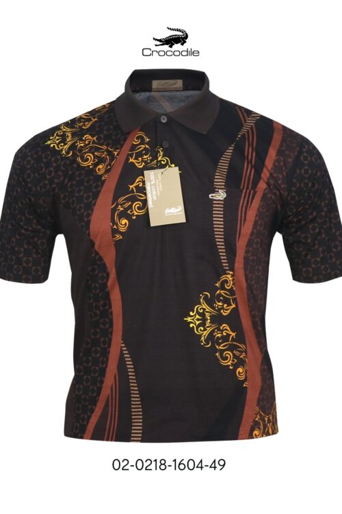 Kaos Kerah Pria Crocodile Gold / Emas Katun HALUS 1604 JAMINAN ORI
