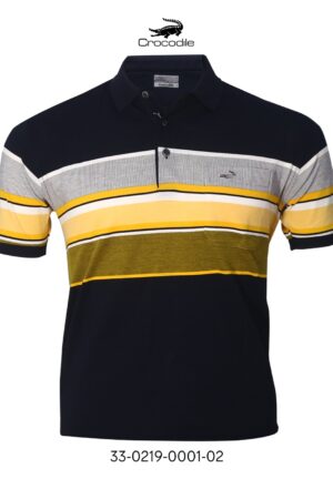 NEW GOLF EDITION Kaos Kerah Pria Crocodile Diamond / Platinum Katun HALUS 0001