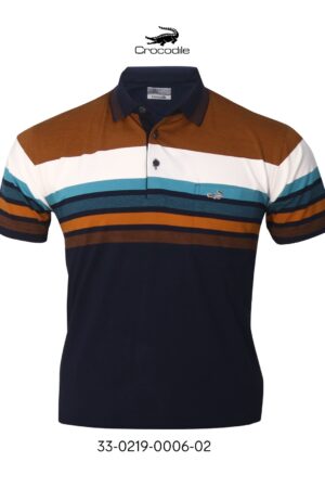 NEW GOLF EDITION Kaos Kerah Pria Crocodile Diamond / Platinum Katun HALUS 0006
