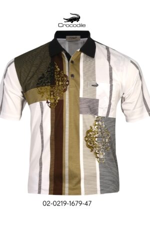 Kaos Kerah Pria Crocodile Diamond / Platinum Katun HALUS 1879