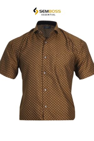 SEMBOSS Essential Kemeja Lengan Pendek Formal Kantor Bahan Katun 04