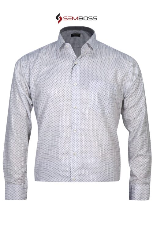 SEMBOSS Essential Kemeja Lengan Panjang Formal Kantor Bahan Katun 03
