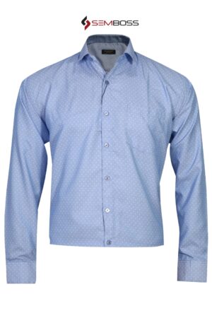 SEMBOSS Essential Kemeja Lengan Panjang Formal Kantor Bahan Katun 05
