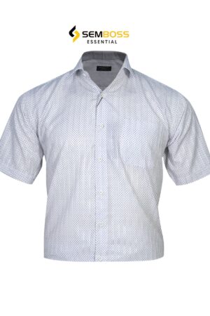 SEMBOSS Essential Kemeja Lengan Pendek Formal Kantor Bahan Katun 03